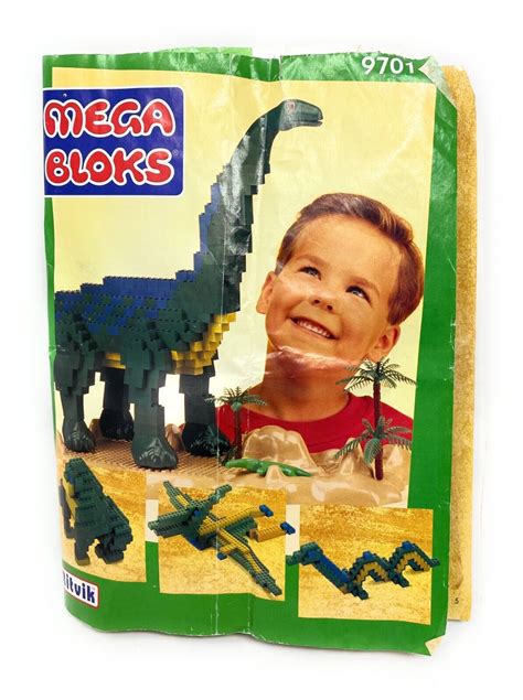 Vintage Mega Bloks 9701 Brontosaurus dinosaur .